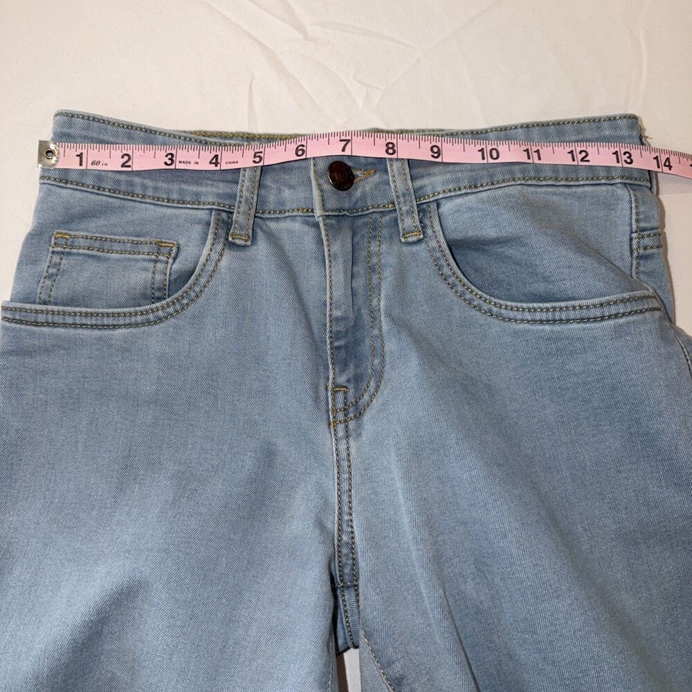 Madcap England Womens Sz 28 Flared Jeans Light Blue Denim Boho Retro Festival - Picture 5 of 10